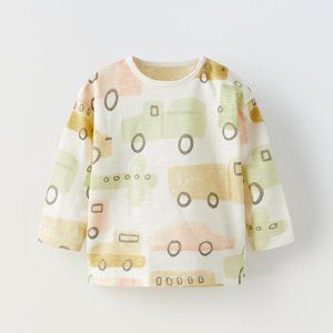 ZARA BABY CAR T-SHIRT Size 9-12 months